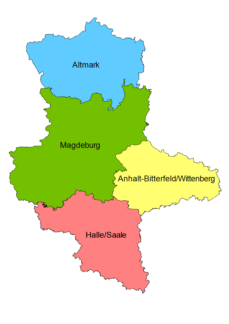 Karte Raumordnungsregionen